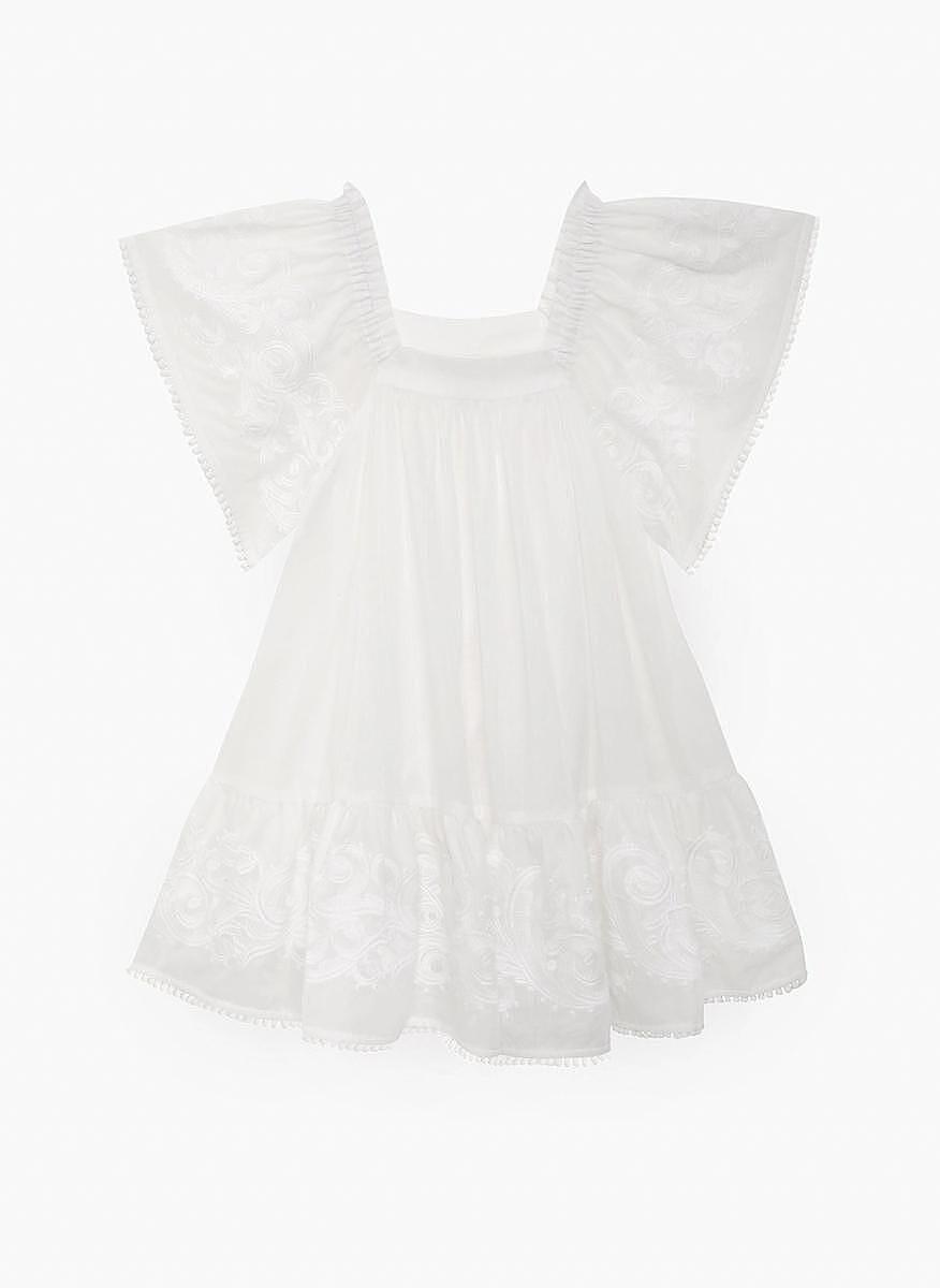 Рокля с бродерия Zimmermann Kids