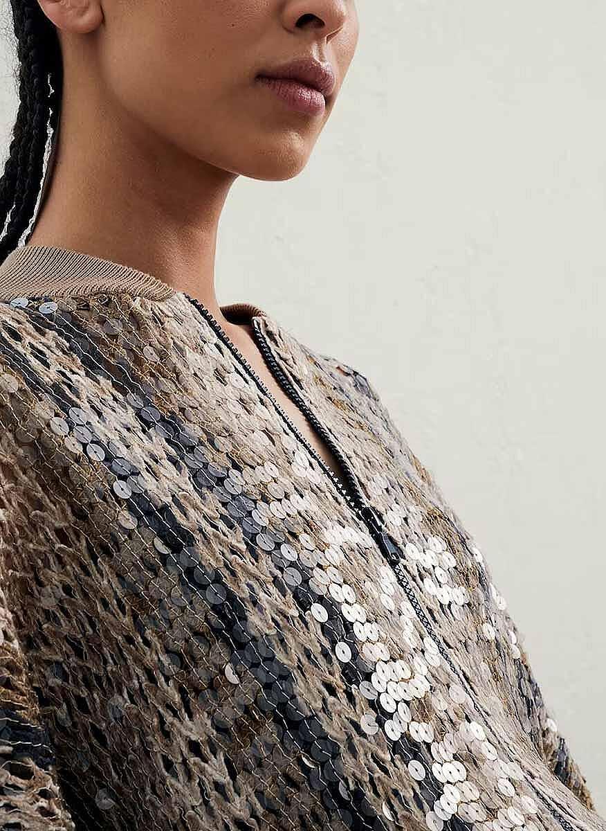 Жилетка с пайети Brunello Cucinelli