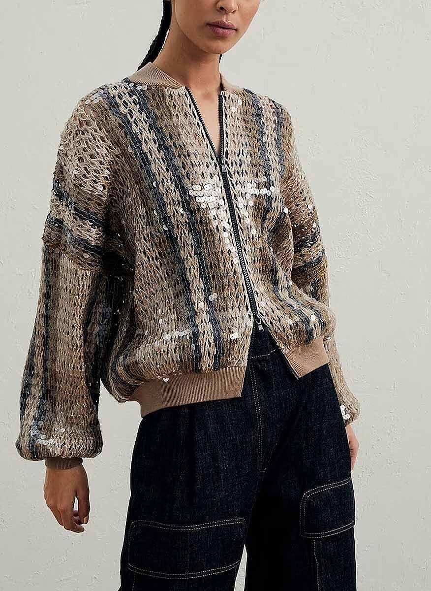 Жилетка с пайети Brunello Cucinelli