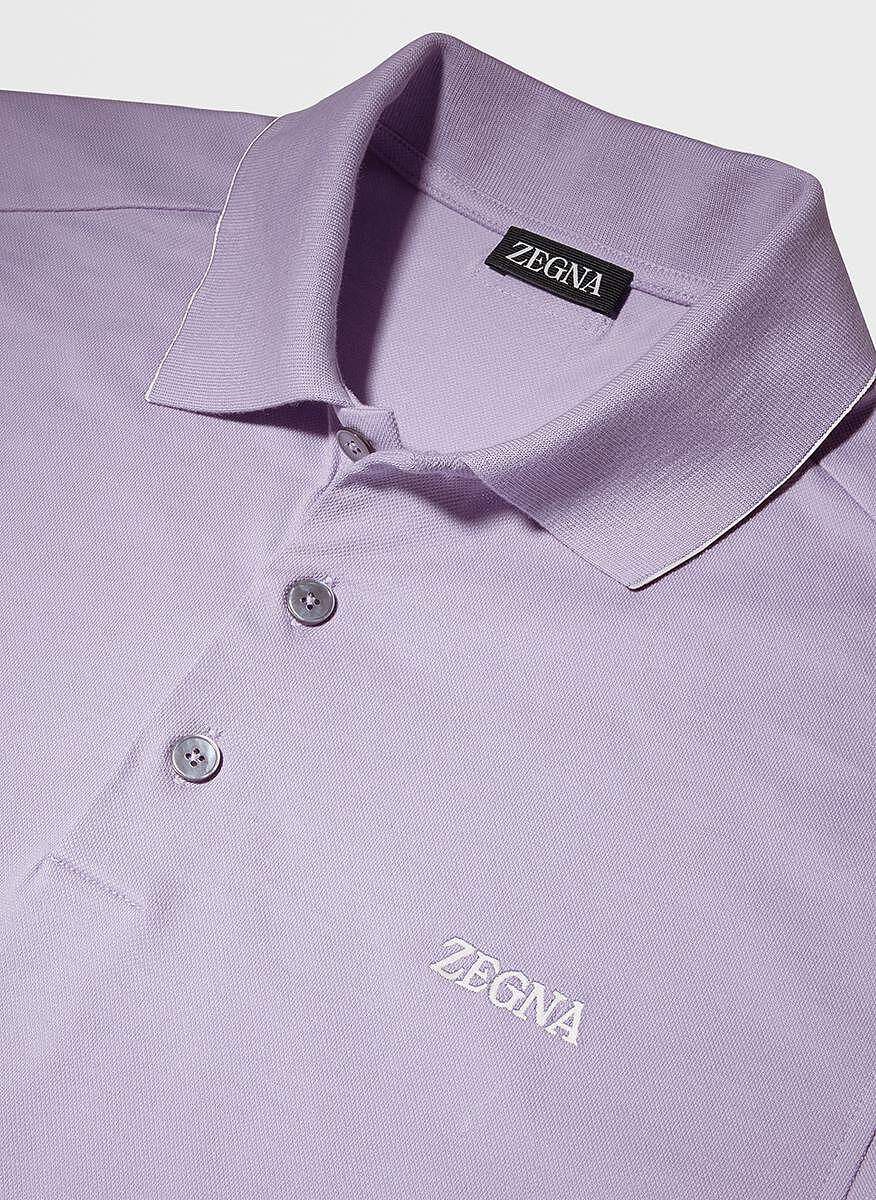 Полошърт с лого Zegna