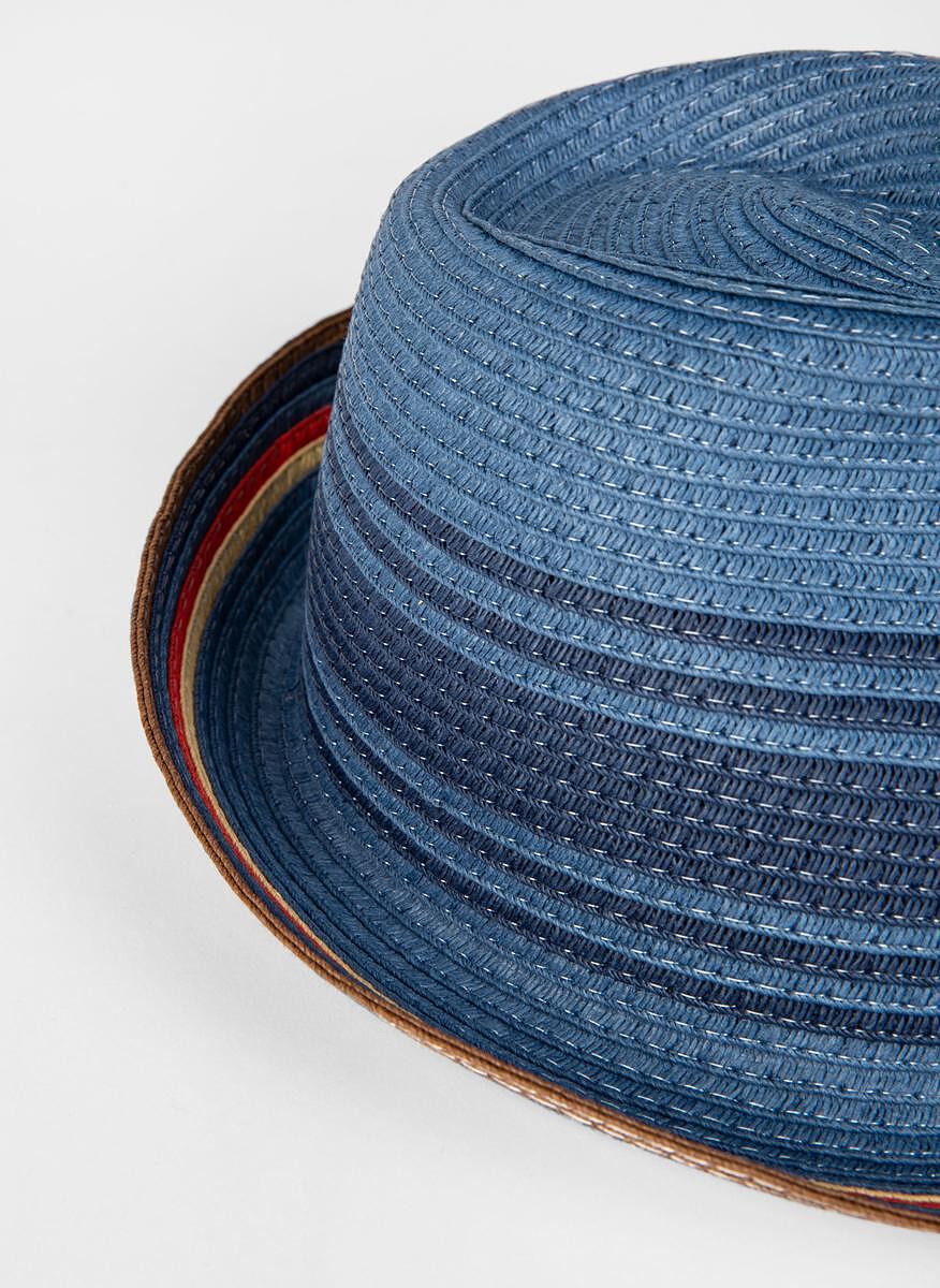 Сламена шапка с 'Artist Stripe' детайл Paul Smith