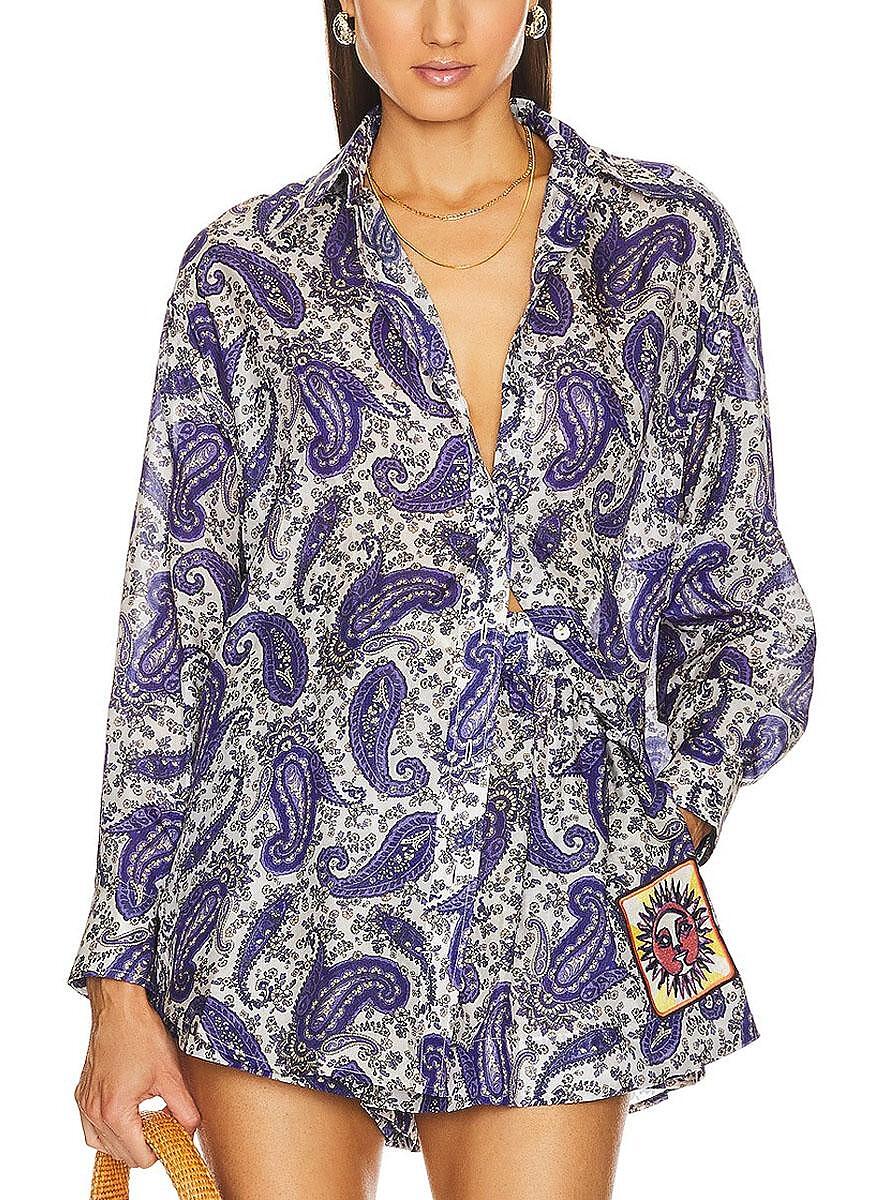Риза с принт 'Paisley' Zimmermann