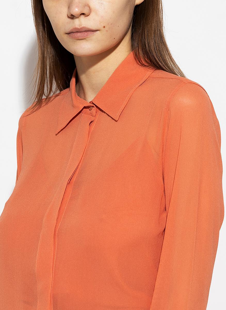 Риза от копринен жоржет Max Mara Manche