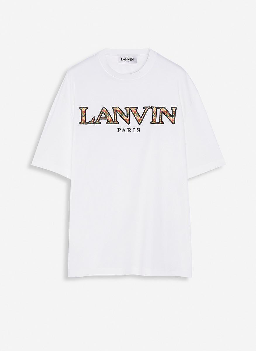 Тишърт с лого Lanvin