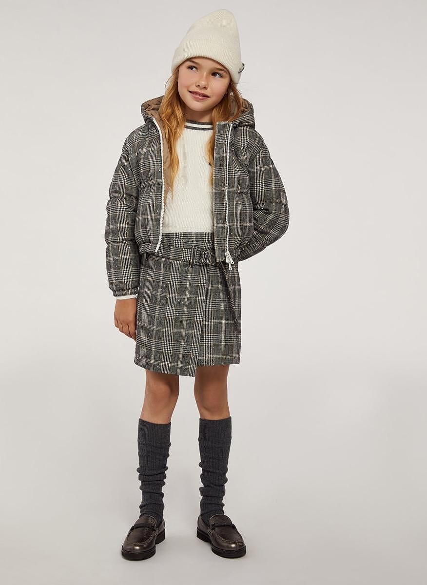 Пола-панталон 'Prince of Wales' Brunello Cucinelli Kids 12