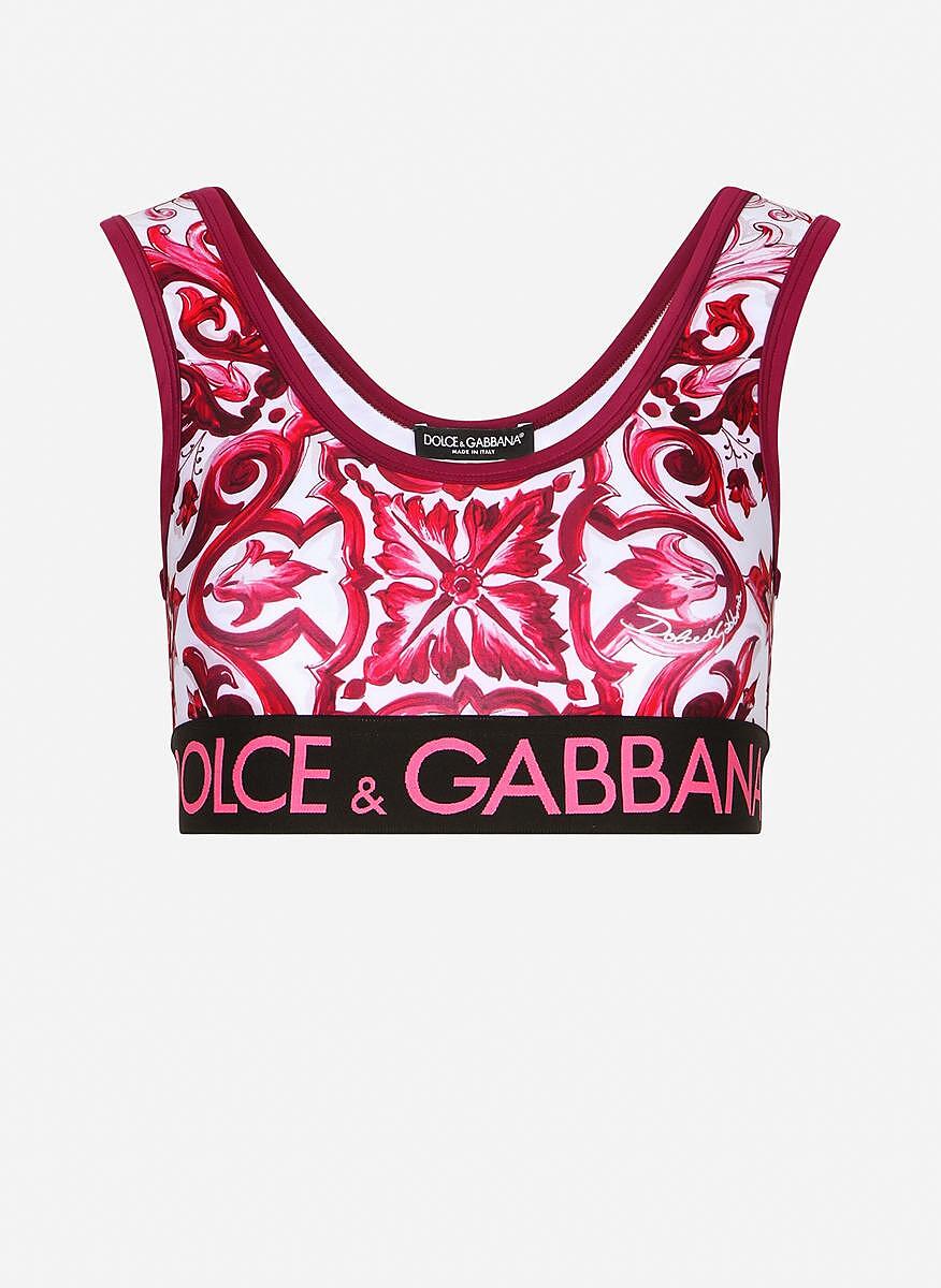 Топ с принт 'Majolica' Dolce&Gabbana