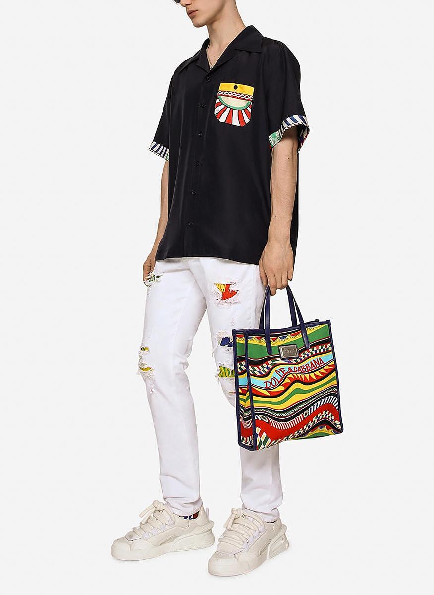 Чанта с принт 'Psychedelic Carretto' Dolce&Gabbana