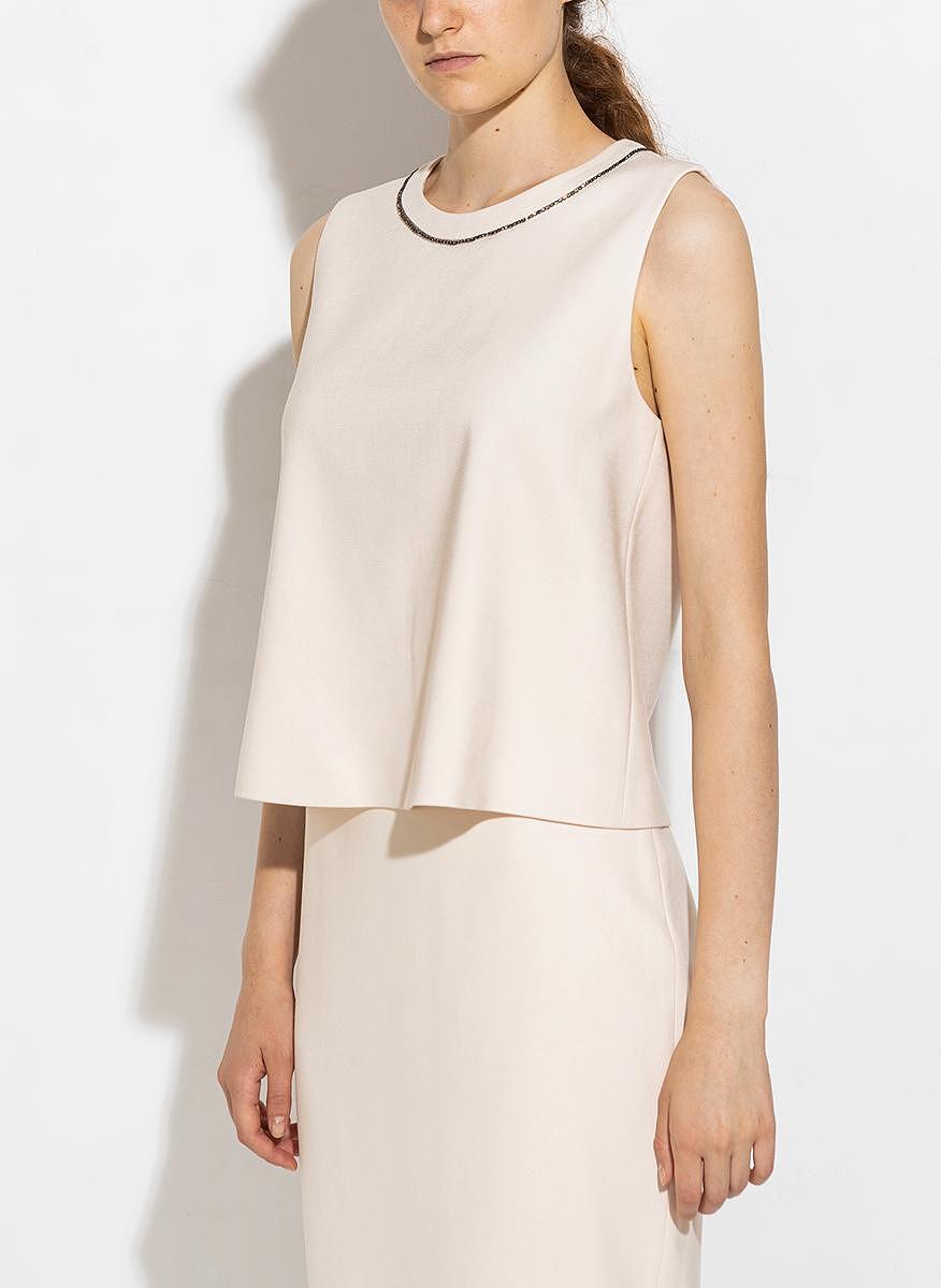 Блуза с декоративни камъчета Max Mara Studio Michela