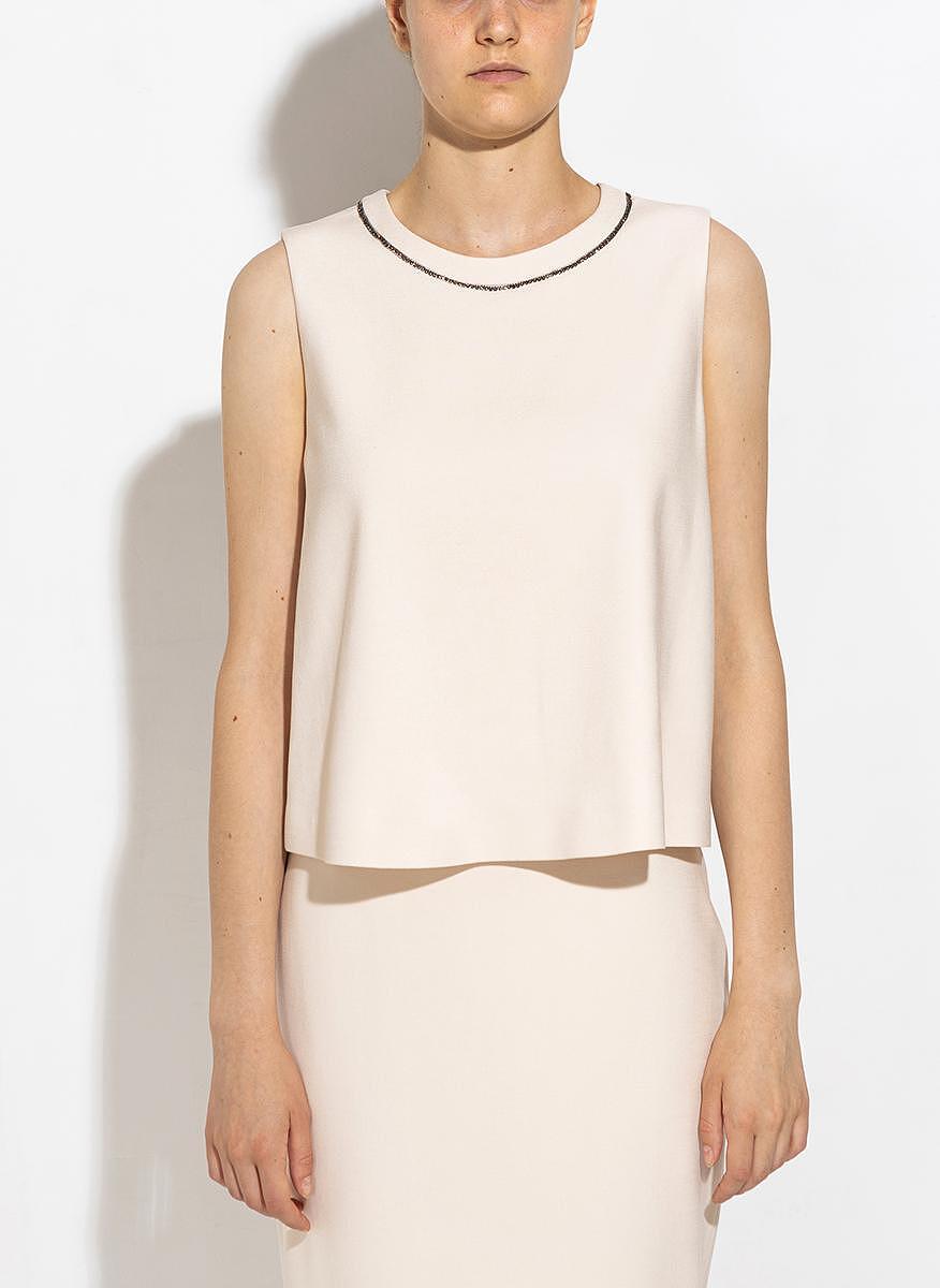Блуза с декоративни камъчета Max Mara Studio Michela