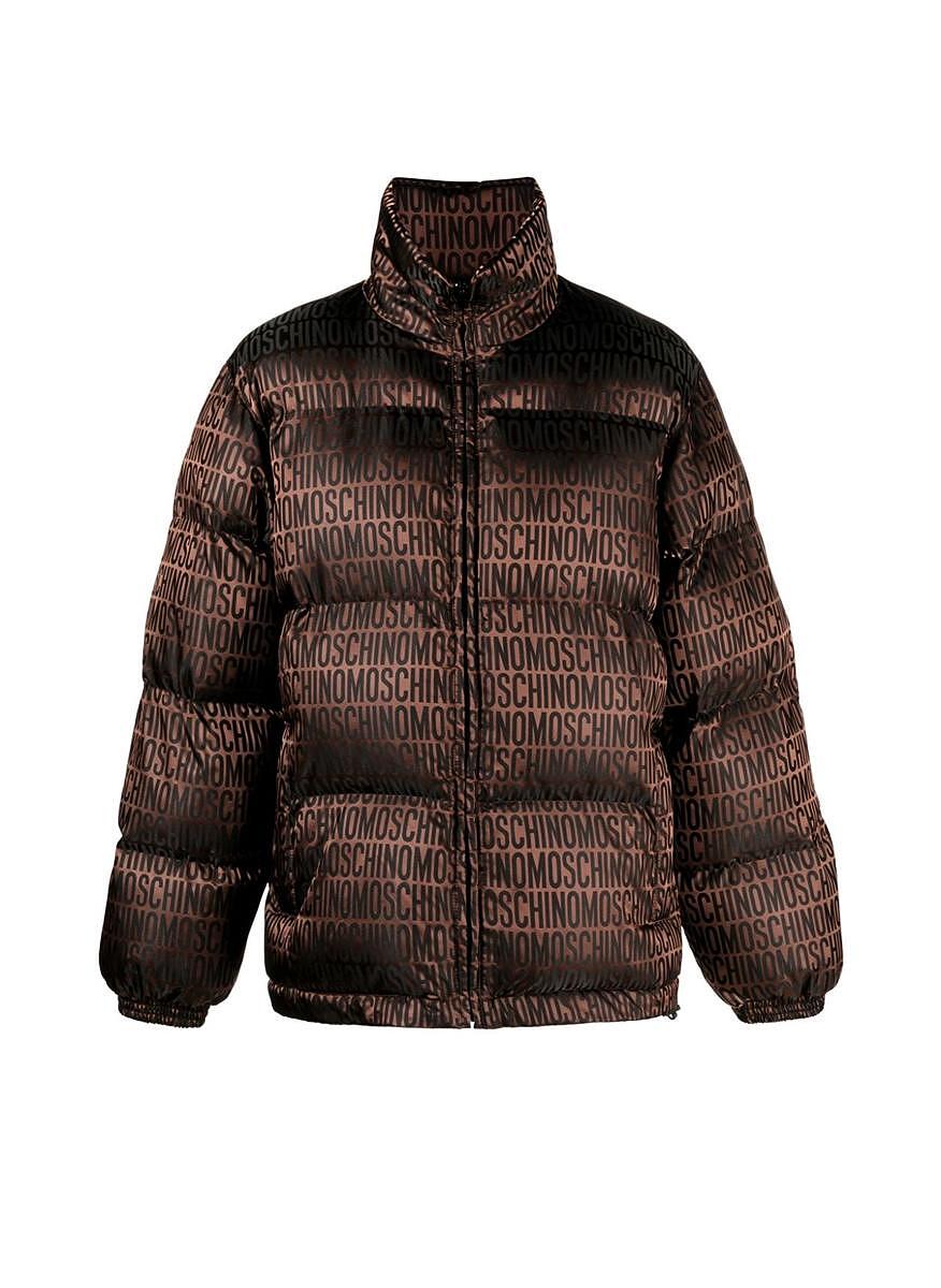 Капитнонирано яке с лого принт Moschino