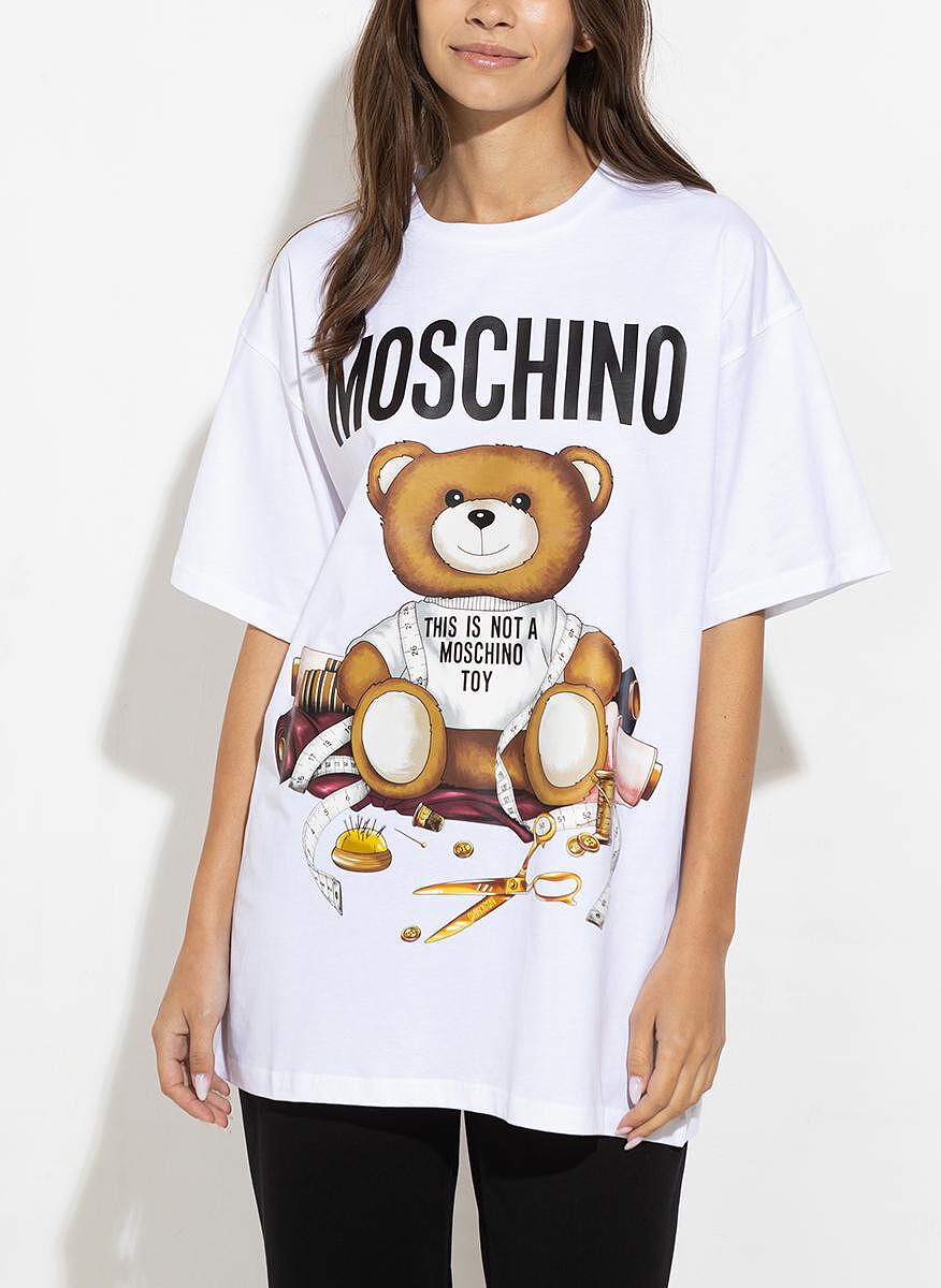 Тишърт с 'Teddy bear' принт Moschino