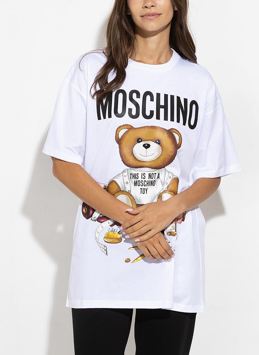 Тишърт с 'Teddy bear' принт Moschino