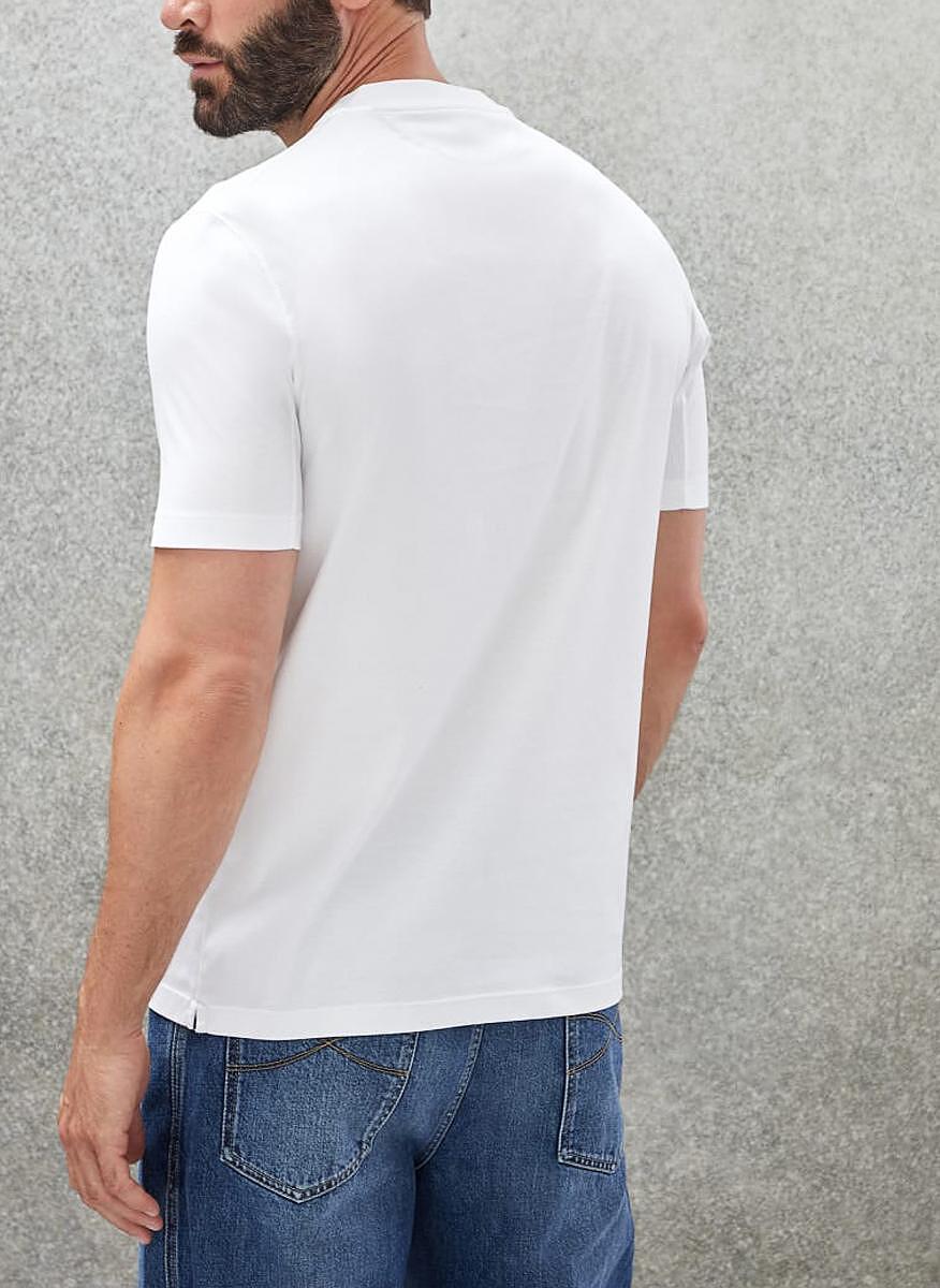 Тишърт с принт 'Basic fit' Brunello Cucinelli