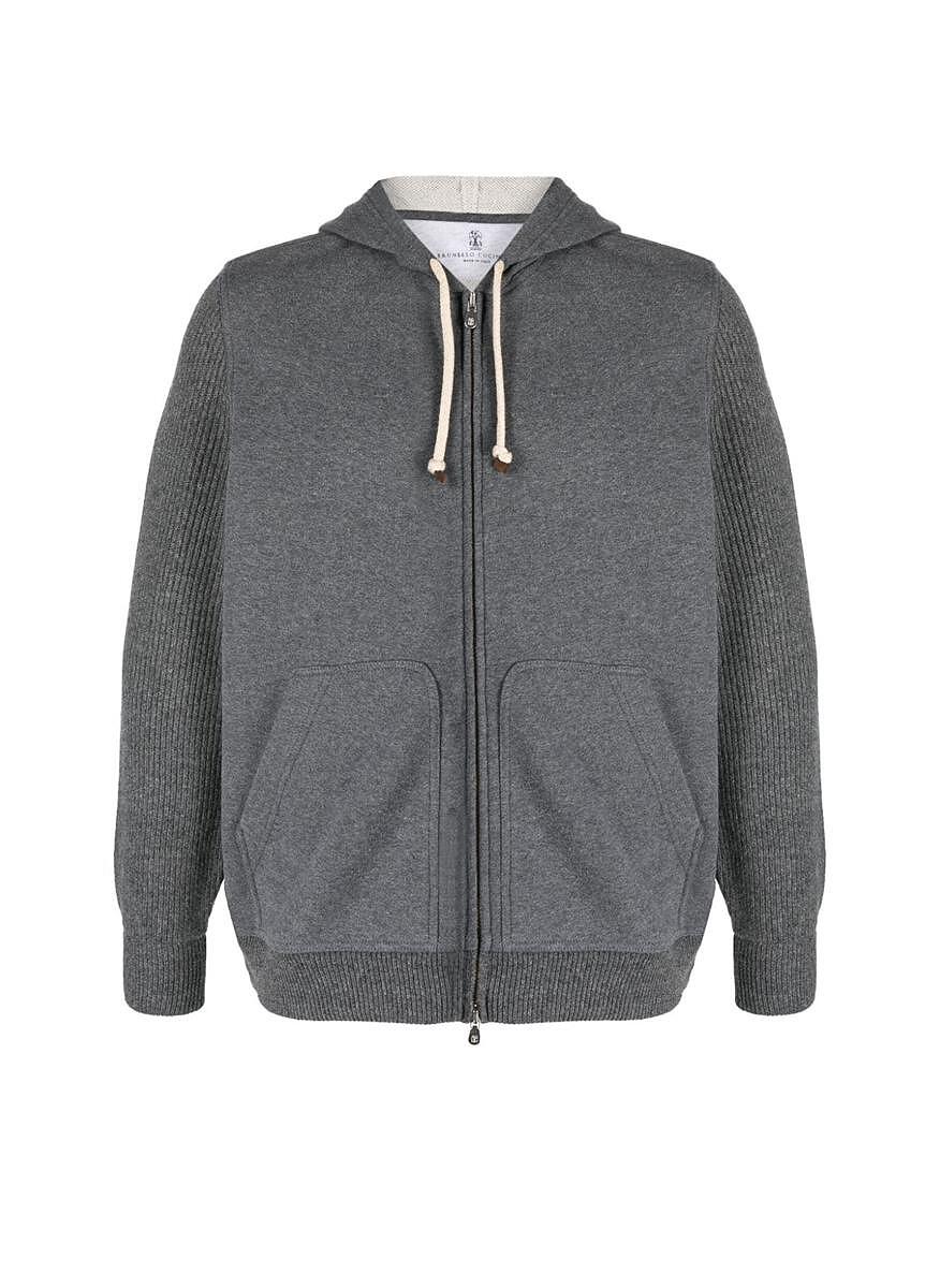 Суитшърт с рипс Brunello Cucinelli
