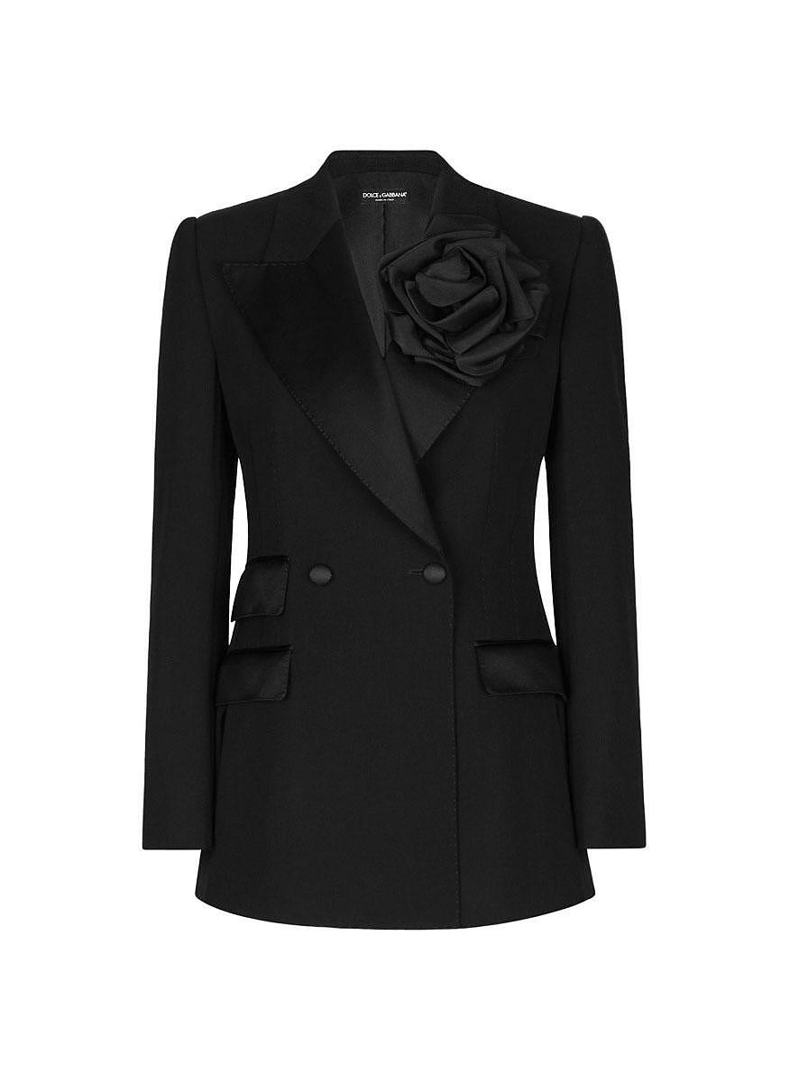 Сако от вълна 'Flower Appliqué' Dolce&Gabbana